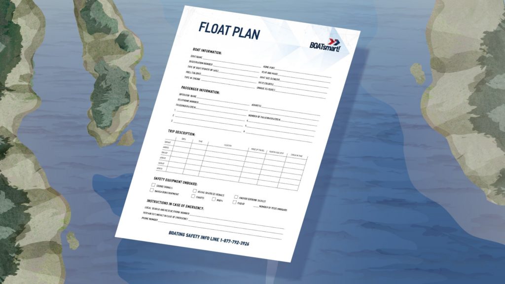 Image of a float plan. 