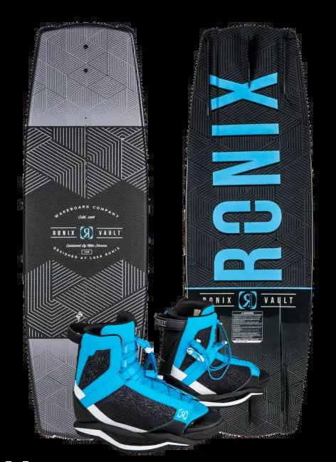 Image of the Ronix Vault wakeboard with District Bindings