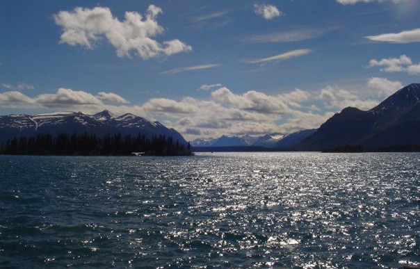 A view of Atlin Lake British Columbia.