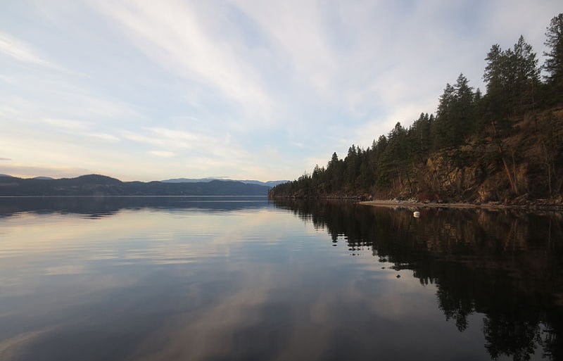 Late Winter Reflections on Lake Okanagan
