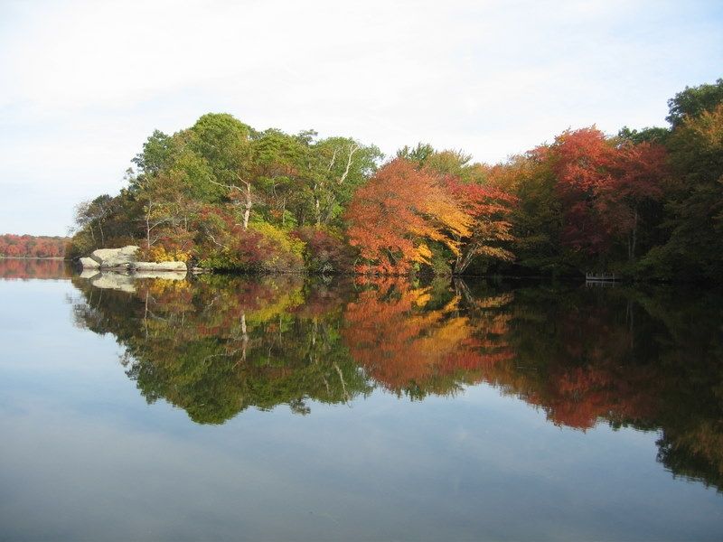A lake in Rhode Island. 