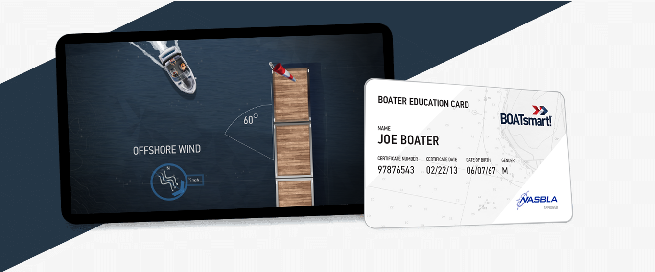 Illustration of a boater card.