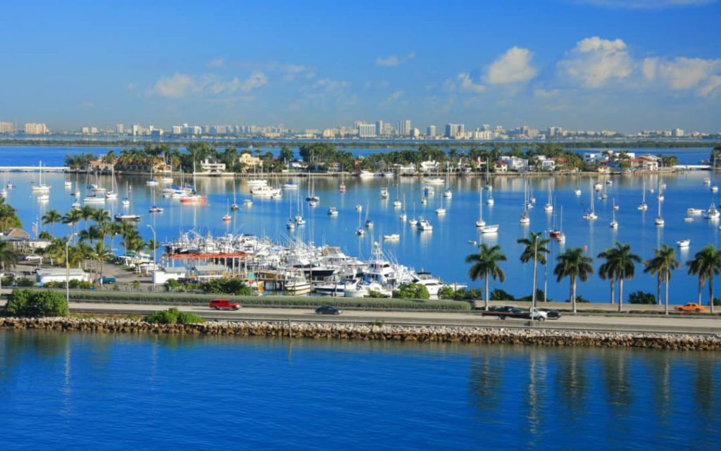 Boats in the water in Florida. 