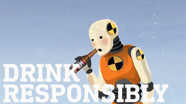 Gif about drinking responsible while boating, Florida boating and drinking laws concept.