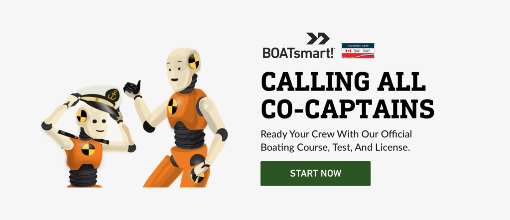 A graphic encouraging readers to start their BOATsmart! course now.