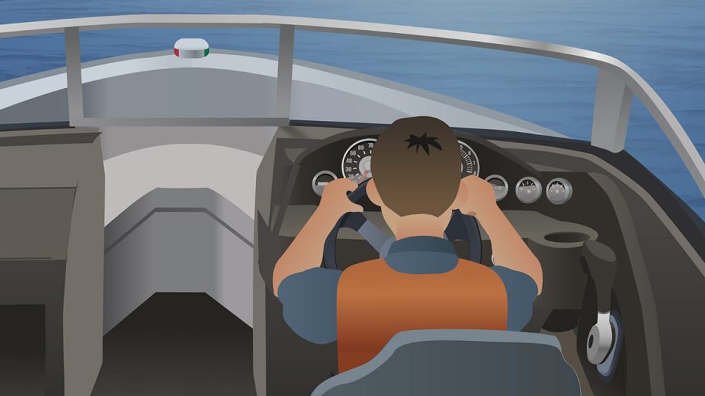 Properly trimmed boat