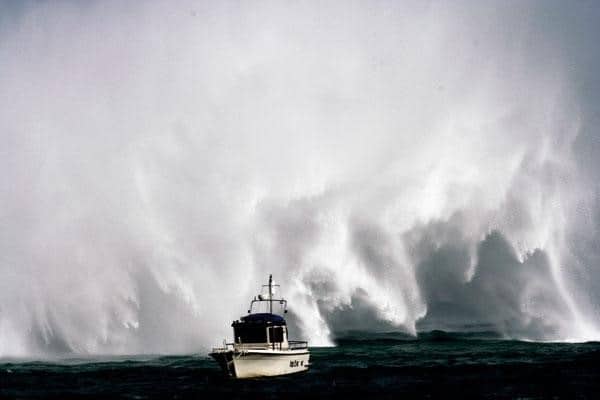 boating in a storm 