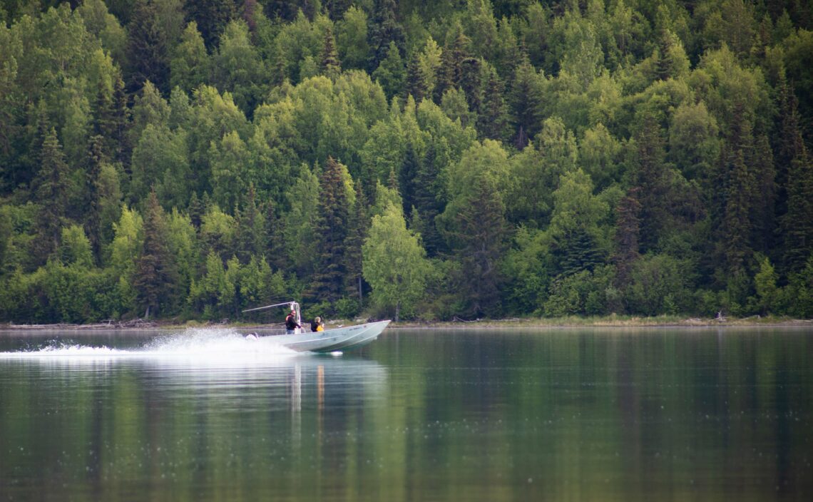 Boat on a lake