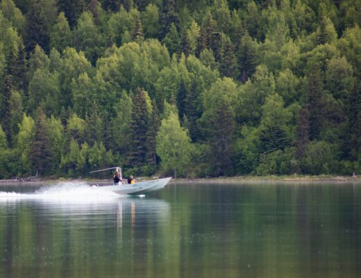 Boat on a lake