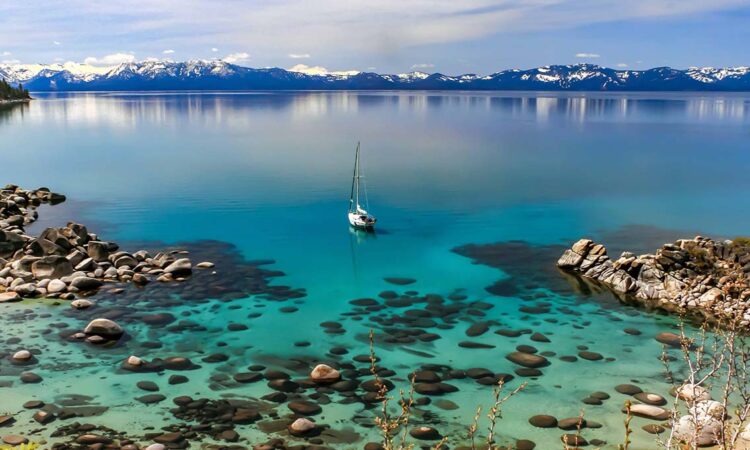 Boat on Lake Tahoe