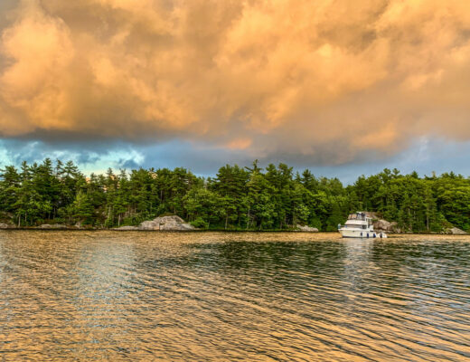 Boat on Georgian Bay Ontario