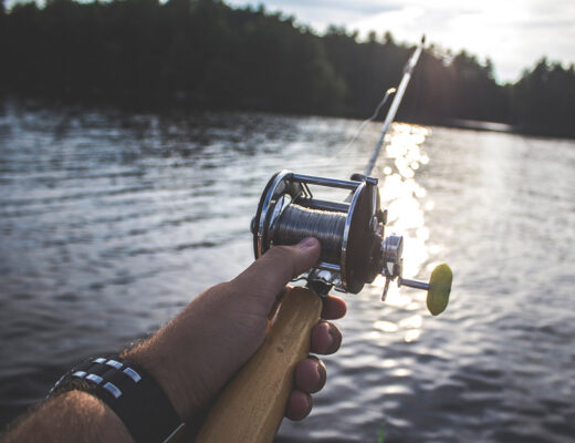 Casting a line on the Lake in Alberta