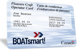 BOATsmart pleasure craft operator card