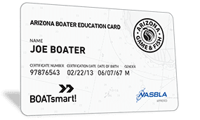 Arizona Boater Education Card