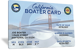 California Boater Card.