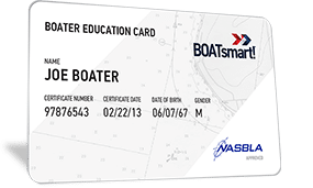 Generic Boating Card with the name Joe Boater