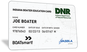 Indiana Boater Education Card