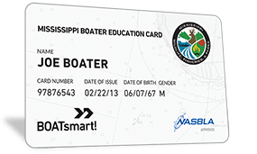 Mississippi Boater Education Card