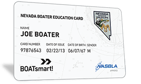 Nevada Boater Education Card