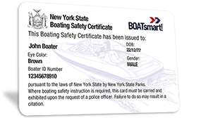 New York State Boating Safety Certificate