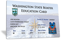 Washington State Boater Education Card