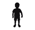 little boy silhouette icon