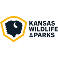 Kansas Department of Wildlife, Parks & Tourism logo.