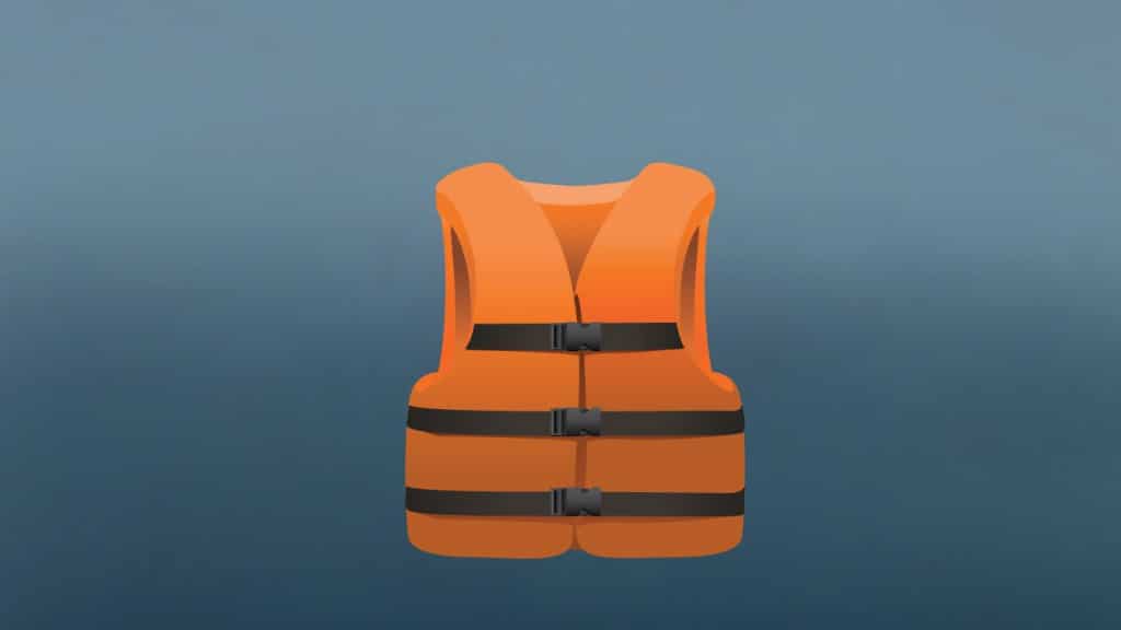 Illustration of an Inherently Buoyant Life jacket